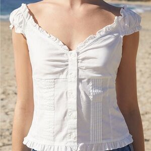 Brandy Melville John Galt White Tianna Tank Top